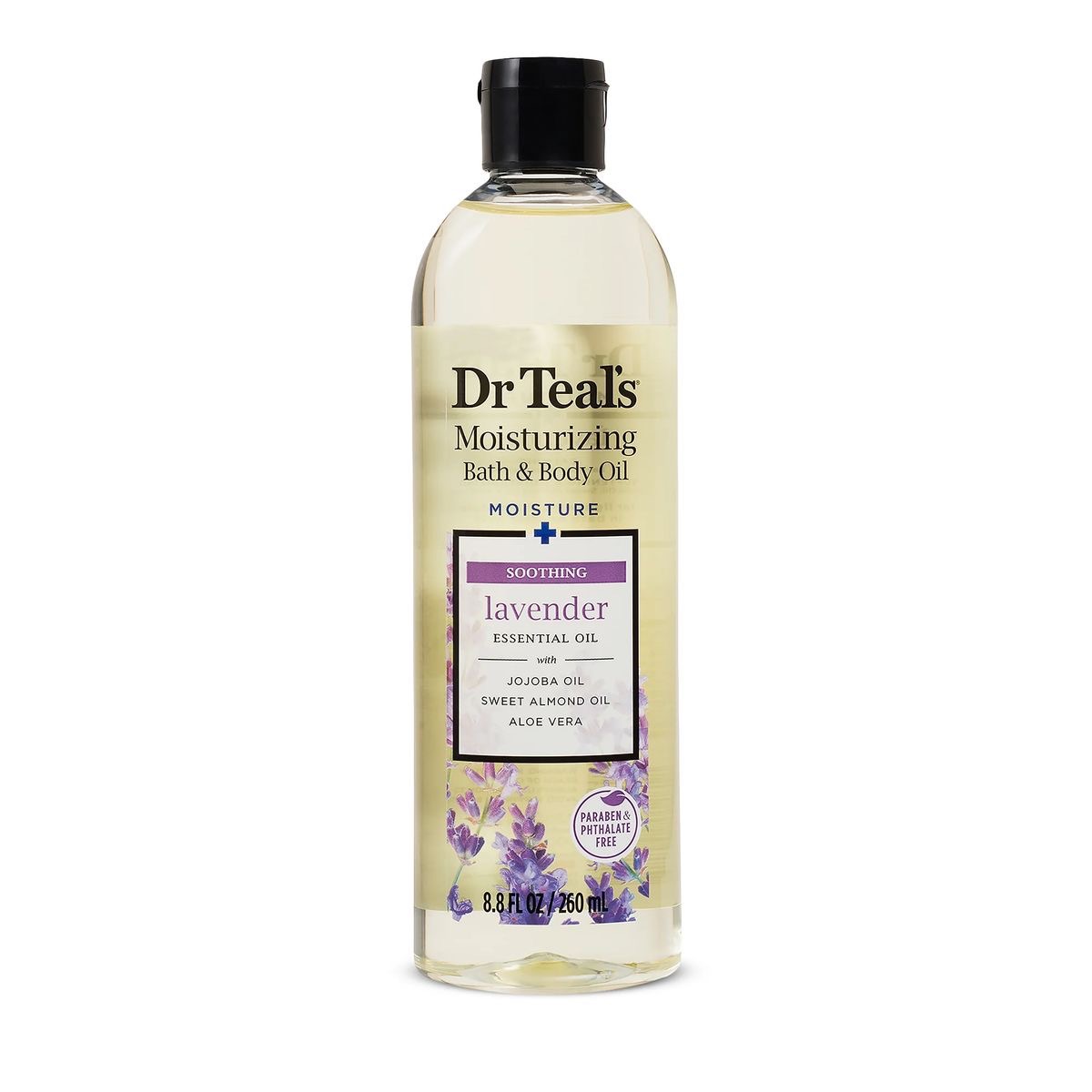 Dr Teal's Soothe & Sleep Lavender Moisturizing Bath And Body Oil 8.80z 260ml