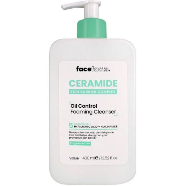 Face Facts Ceramide Oil Control Foaming Cleanser 200ml