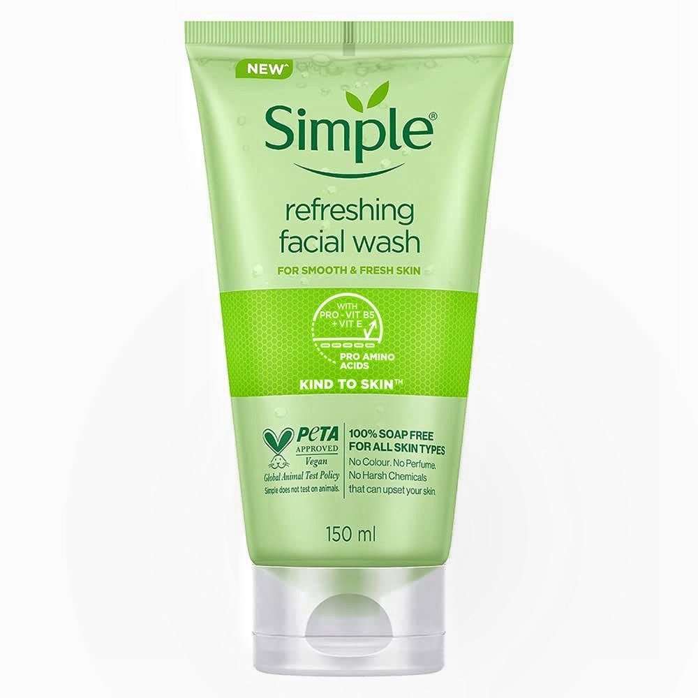 Simple Kind To Skin Refreshing Facial Wash 150ml