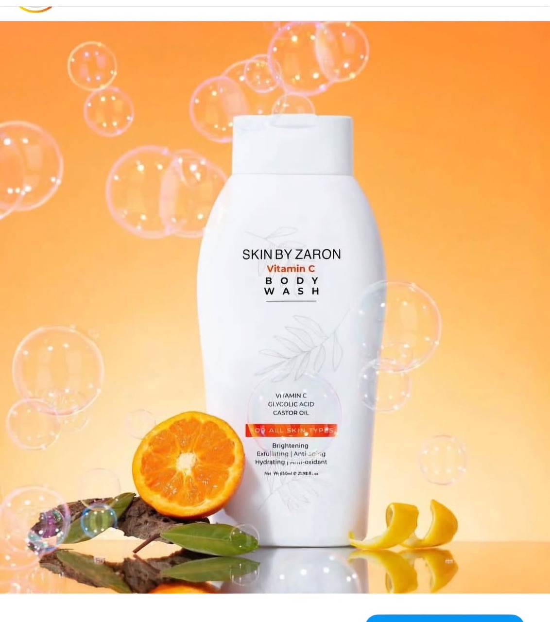 Skin By Zaron Vitamin C Body Wash 650ml