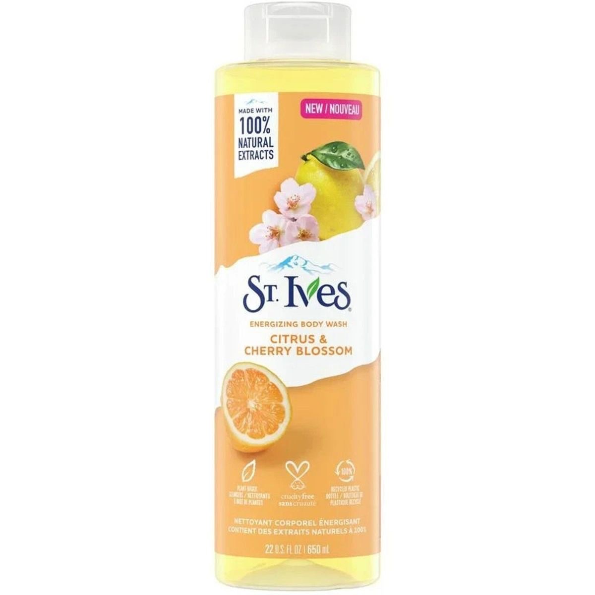 ST. IVES Energizing body wash citrus & cherry blossom 650ml